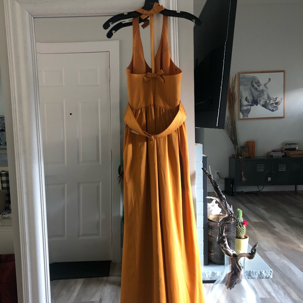 David’s bridal halter dress size 2 in marigold